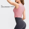 thumbnail image 3 of Chaleco deportivo para mujer, elástico, transpirable, que absorbe la humedad, cuello redondo, sin ma Abanopi Chaleco deportivo, 3 of 7