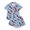 AB103 Blue, variant on Tisuna Halloween Pajamas Set For Womens Graphic Print Short Sleeve Button Down Tops And Shorts Sleepwear Pjs Sets Trendy 2 Pieces Housewear S-XXL