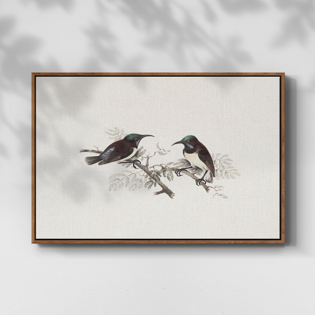 Vintage Animal Print-III By Wexford Home Framed in Walnut Wood Gallery Wrapped Canvas 17 in. x 25 in.