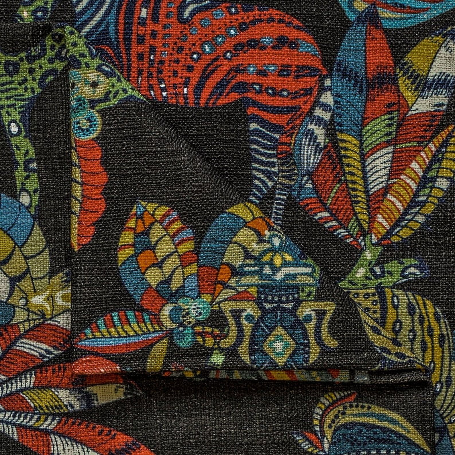 Fabric Mart Direct Black Fabric by the Yard, 54 inches or 137 cm Width Black Cotton Fabric, 14 Continuous Yards Printed Cotton Fabric, Upholstery Fabric, Fabric For Curtains, Fabric For Pillows