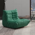 thumbnail image 4 of Modern Sectional Sofa Togo Sofa Lazy Sofa Foam Couch Floor Sofa for Bedroom,Living Room,Apartment and Small Space,Single Seat Sofa,Green, 4 of 7