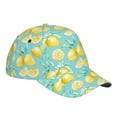 thumbnail image 3 of Fotbe Yellow Lemon Baseball Cap, Yellow Lemon Print Dad Hat,Outdoor Hat,Adjustable Sports Cap, Perfect For Activities, 3 of 9