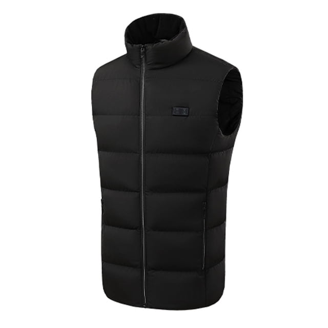 Timegard Womens Vests Plus Size Fall Winter Warm Sleeveless Cotton Coat Solid Color Comfy Heated Jackets