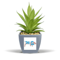 thumbnail image 1 of Pig Livestock Rural Food  Fake Pineapple Flower Pot Vase Mini Decor, 1 of 3