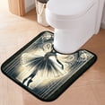 thumbnail image 4 of Light Dancer 2 Pcs Bathroom Rug Non-Slip Bathroom Mats Water Absorption Toilet Carpet Washable Shower Rugs for Bathroom Floor Tub Shower, 4 of 5