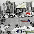 thumbnail image 4 of 24" White Austin Daylight Skyline Lumbar Decorative Pillow, 4 of 5