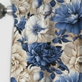 thumbnail image 3 of Designart "Renaissance Florals: Blue Victorian Elegance VII" Floral Blackout Curtain Single Panel, 3 of 4