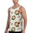 thumbnail image 2 of Easygdp Vintage Bike Flower Butterfly Men's Tank Top, Sleeveless Muscle T Shirts, Breathable, Quick-Dry, Loose for Gym, Running, Fitness - Medium, 2 of 9