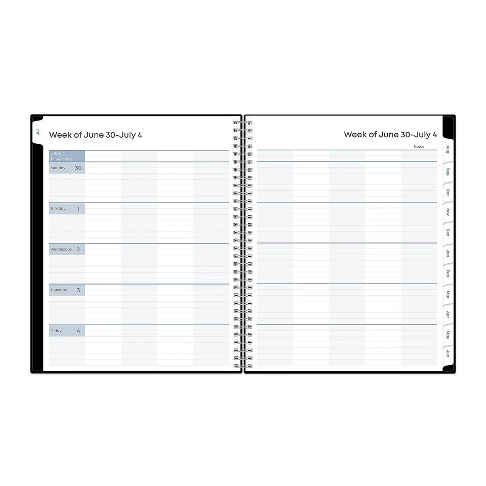 2025-2026 Blue Sky 8.5" X 11" Academic Year Weekly & Monthly Planner Plastic