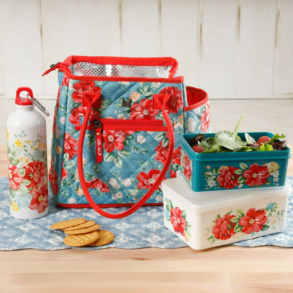 The Pioneer Woman Vintage Floral 4Piece Lunch Combo Set