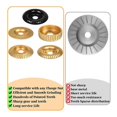 thumbnail image 4 of 11Pcs Wood Carving Disc for 4Inch or 4 1/2Inch Angle Grinder, 4 of 5