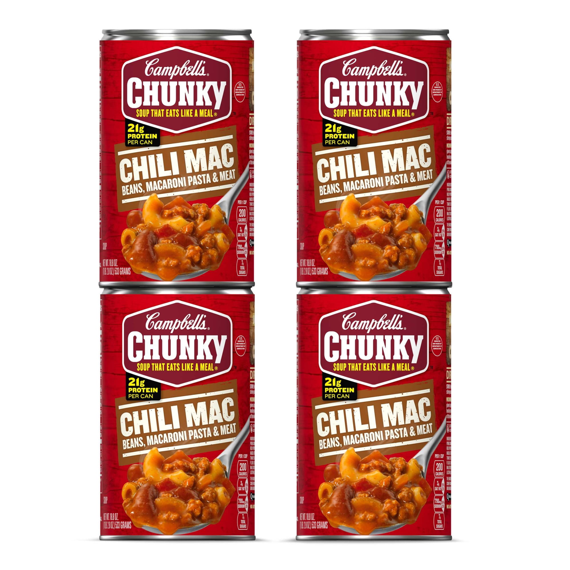 Campbell's Chunky Soup, Chili Mac Soup, 18.8 Ounce Can (Pack of 4 ...