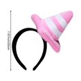 thumbnail image 2 of Hfppkn Plush Traffic Cone Headband Novelty Roadblock Hair Hoop 20cm Pink, 2 of 7