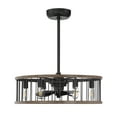 thumbnail image 2 of Kona 6-Light Fandelier in Sapele, 2 of 5