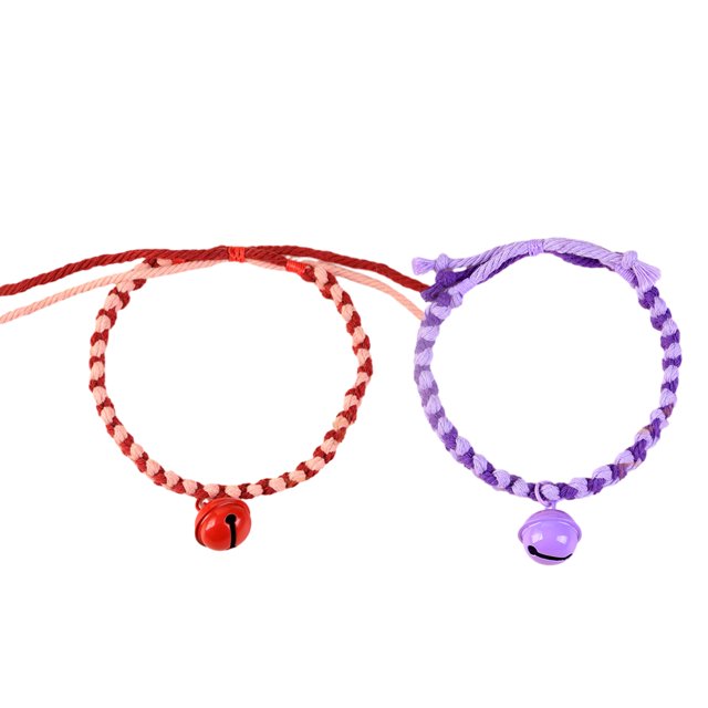 2 uds collares para gatos, collares ajustables para gatitos, collar tejido para mascotas de poliéster y algodón, S, M