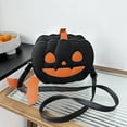 thumbnail image 5 of Nmdmisc Halloween Purse Pumpkin Purse Crossbody Bag Novelty Devil Shoulder Bag PU Leather Halloween Pumpkin Crossbody Purse, 5 of 6