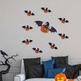 thumbnail image 4 of Moyic Pegatinas de pared de Halloween papel de paredes ligero autoensamblaje Jacks-o-pegatinas de calabaza fondo de sala de estar dormitorio Kits de decoración para fiestas Moyic HA069409-00, 4 of 6