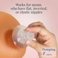 thumbnail image 2 of Pumping Pretty Inserts - 19mm (pair), Compatible with Wearable Breast Pumps, Fits 24mm to 30mm Flanges, Ideal for Flat Inverted Elastic Nipples, Breast Pump Accessories by Save The Milk, 2 of 10