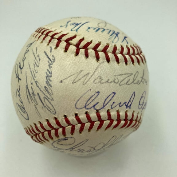 1964 All Star Game Team Signed Baseball Roberto Clemente Willie Mays Koufax PSA