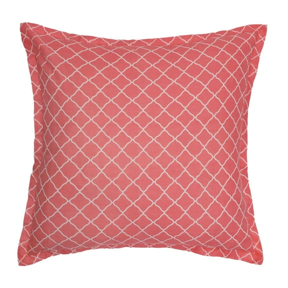 26" x 26" Decorative 100% Cotton Summer Euro Pillow Sham w/ Zipper Closure