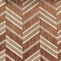 Decora Furnishings Chevron Design Jacquard Material Polyester-Cotton Fabric Blend for Upholstery, Chair, Window Treatments, Craft - Width 54 inches - Fabric by The Yard (Brown)