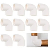 PVC Pipe Fitting Connector for Water Pipe Beige Color 10 Pieces Fits 1/2 Inch