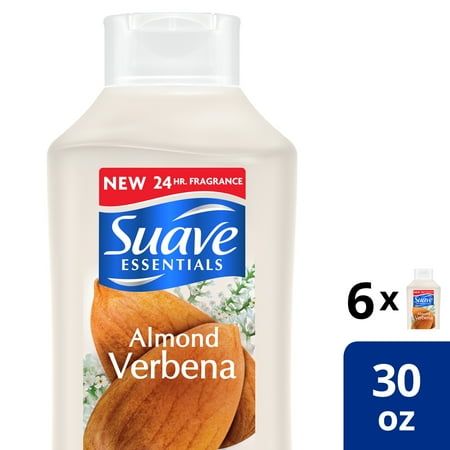 (6 count) Suave Essentials 2 in 1 Shampoo and Conditioner Almond Verbena 30 oz