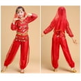thumbnail image 5 of Girls Belly Dance Performance Outfit Halloween Party Dress Set for Kids Toddler, 5 of 5