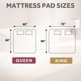 thumbnail image 6 of Sunbeam Restful Quilted Electric Heated King Size Mattress Pad, 76" x 80", 12 Heat Settings, 12-Hour Selectable Auto-Off, Machine Washable, 6 of 11