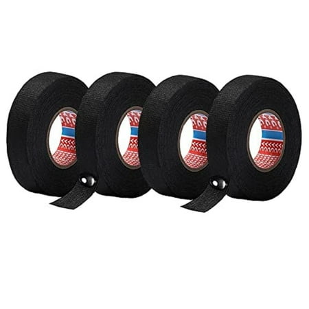 

4 Rolls Wire Loom Harness Tape High Temp Wiring Loom Harness Self-Adhesive Felt Cloth Tape for Automotive Electrical Wrap Protection Noise Damping Cable Fixed （ 25mm×15m）