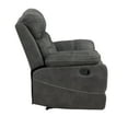 thumbnail image 4 of Steve Silver Micro-suede Rudger Manual Recliner, Gray, 4 of 7