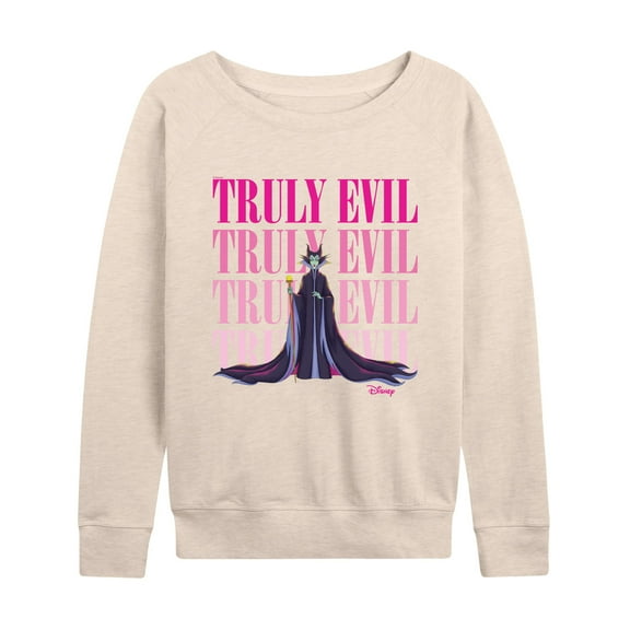 Disney Villains - Truly Evil Maleficent - Women's Lightweight French Terry Long Sleeve Shirt