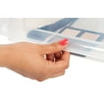 thumbnail image 5 of IRIS 31 Quart Plastic Stackable Medium Box Chest Drawer Storage, White, 5 of 6