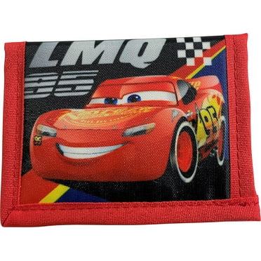 Cars Lightning McQueen Little Boy Bifold Wallet With Zippered Pocket