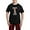 With Red Plaid Pant, variant on - Mini Schnauzer Dad Men's Dark Pajamas - Men's Dark Loose Fit Cotton Pajama Set