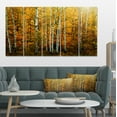 thumbnail image 1 of Yellow Colorful Autumn Forest - Forest Canvas Art Print, 1 of 4