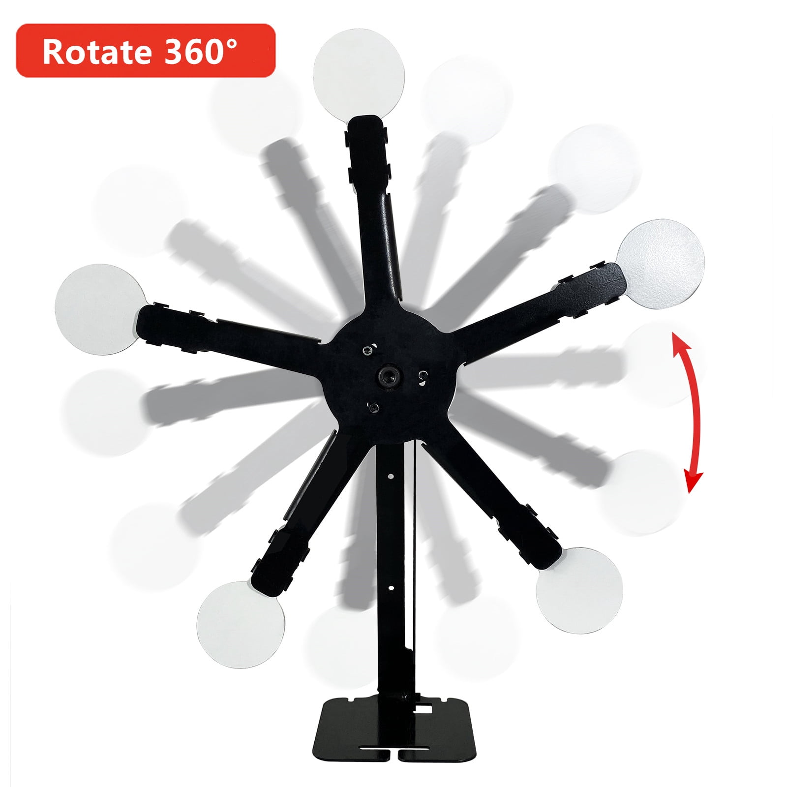 Atflbox Rotate The Metal Shooting Target with 5 Steel Plates for BB Guns (Star)
