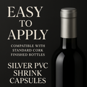 LD Carlson Silver PVC Shrink Capsules (Case Of 8,000)