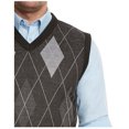 thumbnail image 2 of True Rock Men's Argyle V-Neck Sweater Vest (Black/Gray, Medium), 2 of 3