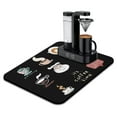 thumbnail image 1 of Sophisticated Coffee Mat - Ideal Coffee Bar Accessory for Countertops, Stain-Hiding, Rubber-Backed, Absorbent Dish Drying Space for Under Coffee Maker Machines, 18x24 Inch, 1 of 7