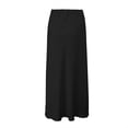 thumbnail image 5 of Black Skirts for Women Spring Summer Skirts Satin Skirt High Waisted Maxi Cocktail Party Wedding A Line Long Skirts Midi Skirt, 5 of 5