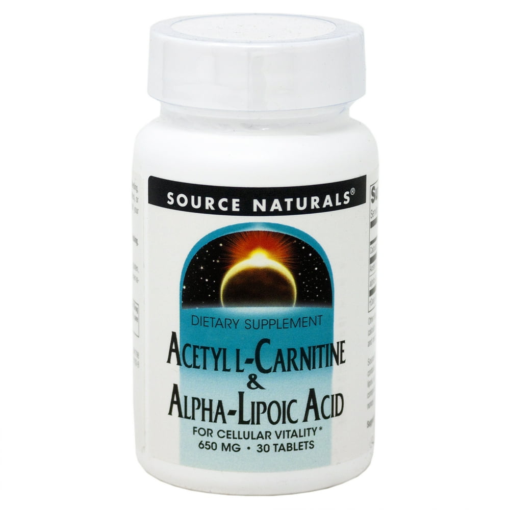 Source Naturals Source Naturals Acetyl LCarnitine & AlphaLipoic Acid