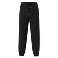 thumbnail image 3 of Aayomet Mens Joggers With Pockets Sweatpants for Men Loose Fit,Mens Sweatpants Open Bottom Drawstring Waistband with Pockets Mens Sweatpants,Black M, 3 of 5