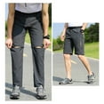 thumbnail image 4 of Fashion YLSDY Men's Convertible Hiking Pants Zip Off Lightweight Quick Dry Fishing Camping TStylishl Climbing Outdoor Cargo Pants Dark Gray 10, 4 of 4