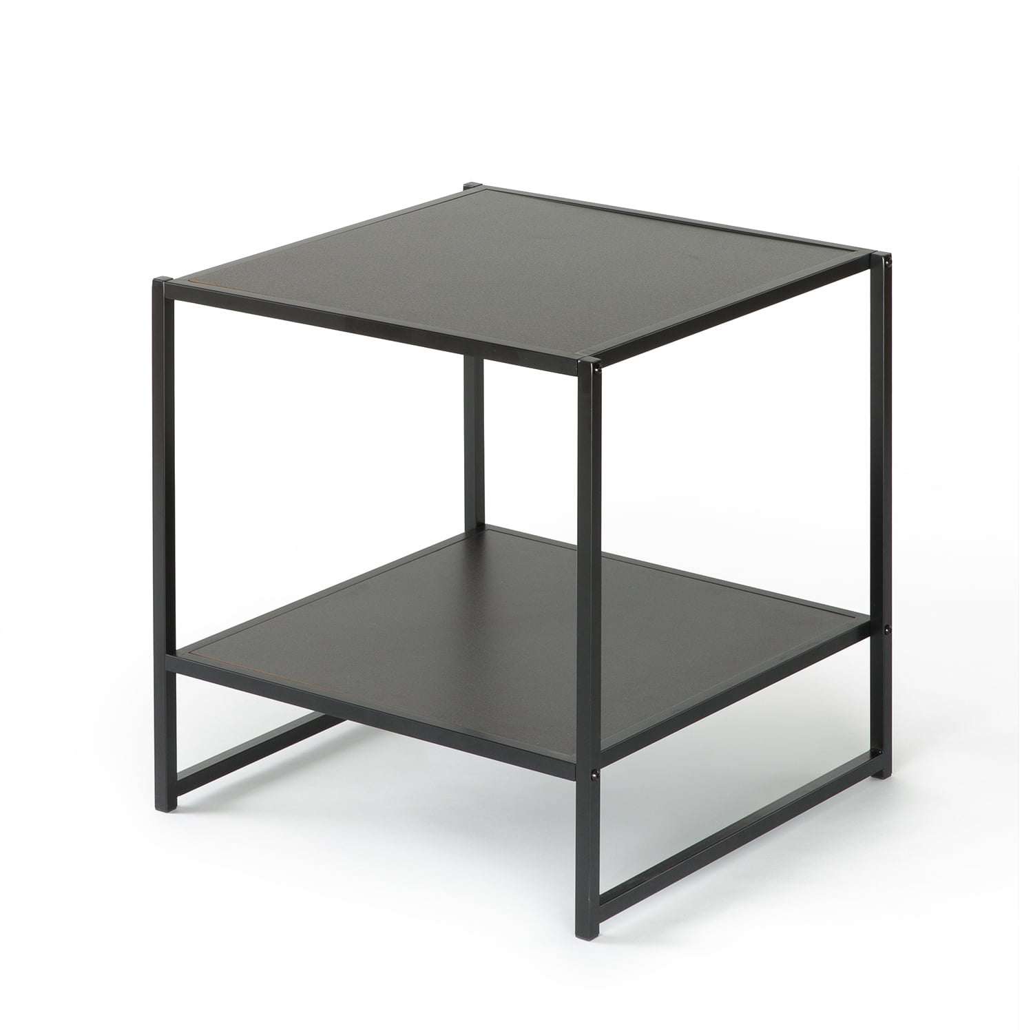 Zinus Dane Modern Studio Collection 20 Square Side Table Black Walmart Com Walmart Com