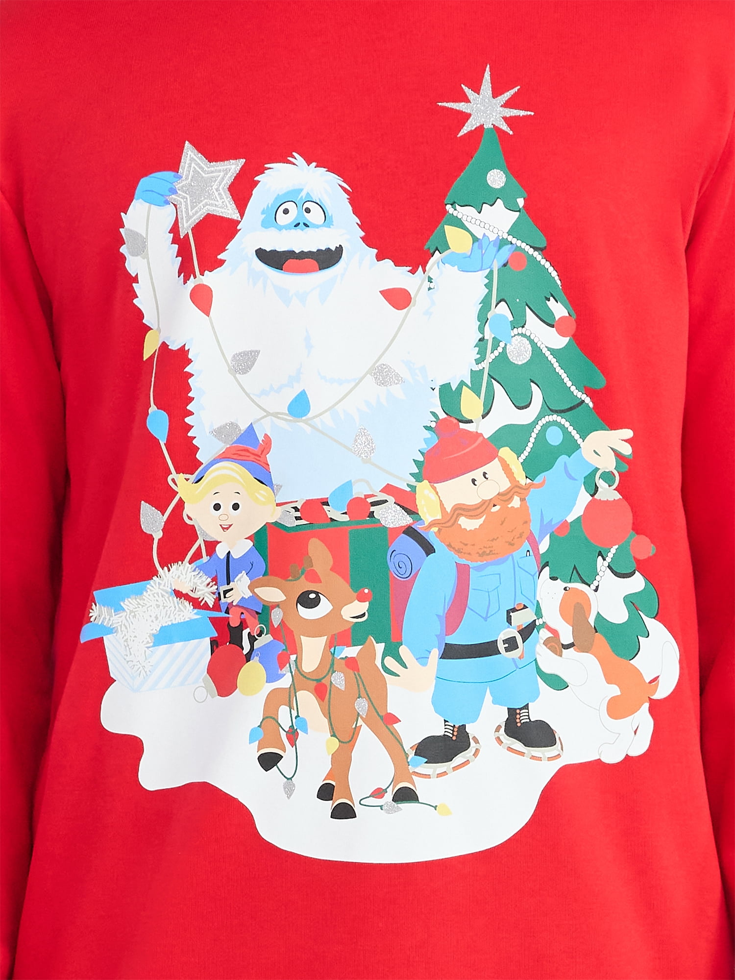 Rudolph Men's and Big Men's Christmas Graphic Sweatshirt, Sizes S-3XL