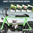 thumbnail image 5 of Caroma 500W Electric Scooters with Seat for Adults, 16" Fat Tire for All-Terrain, 25Miles Max Range, 20mph Top Speed, Commuter Ebike for Adults&Teens, Motorcycle Style, 5 of 8