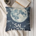 thumbnail image 3 of YINGXI to The Lunar Gray Throw Pillow Cover Valentine’s Day Decorative Pillowcase, Words Decor Decorations for Home Sofa Living Room 22x22in, 3 of 5