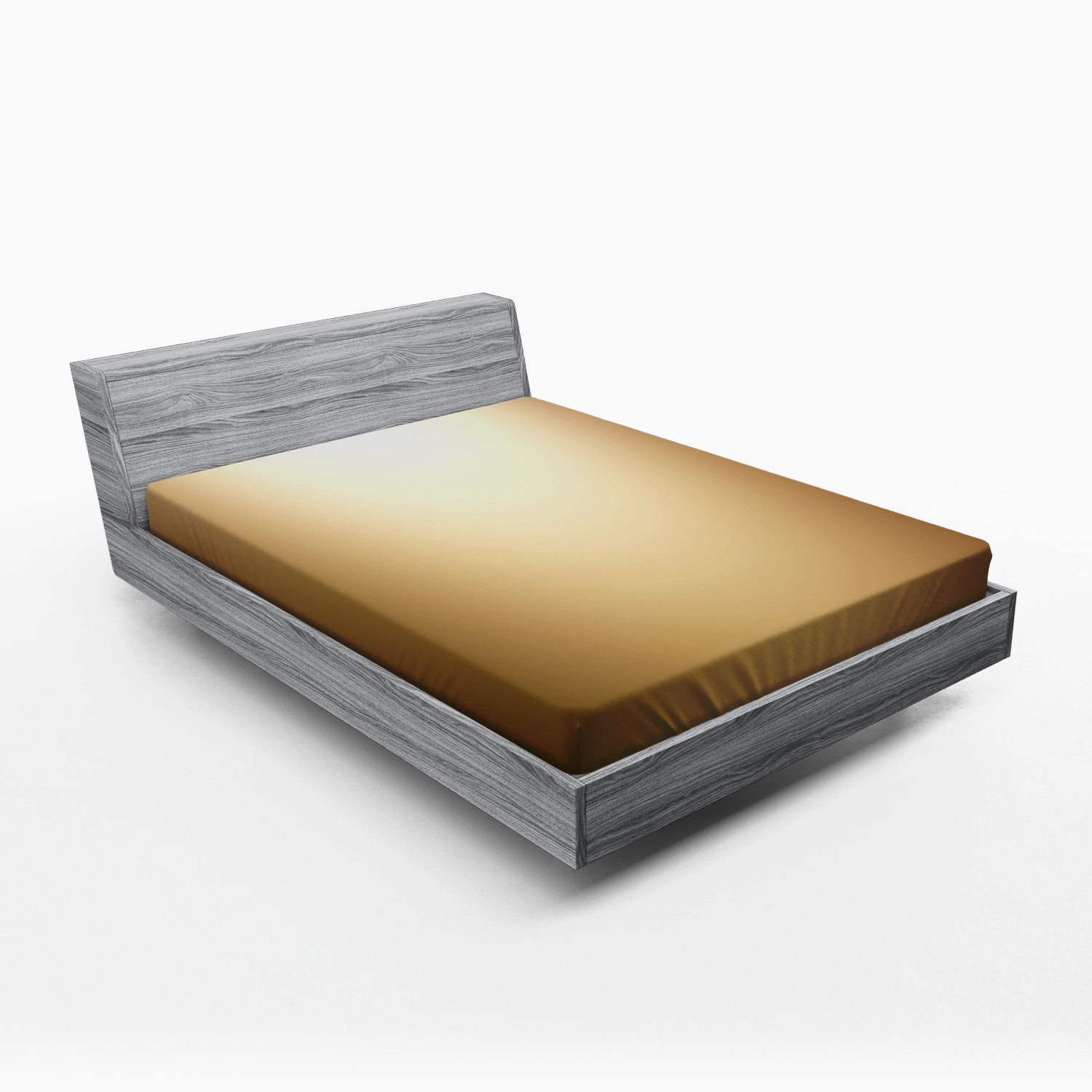 Brown Fitted Sheet Abstract Gradient Display Soft Pale Brown Colored