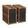 thumbnail image 2 of Merrick Lane Set of 10 Wall Mount Magnetic Chalkboards in Torched Wood, 11" x 17", 2 of 13